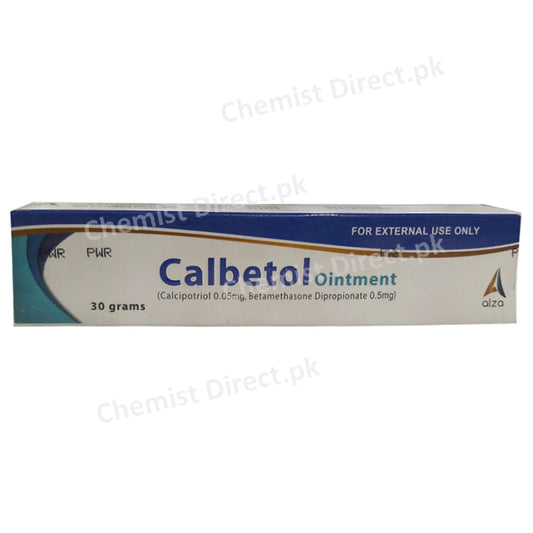 Calbetol Ointment 30gm Ointment Alza Pharma Calcipotriol Btametasone Dipropionate