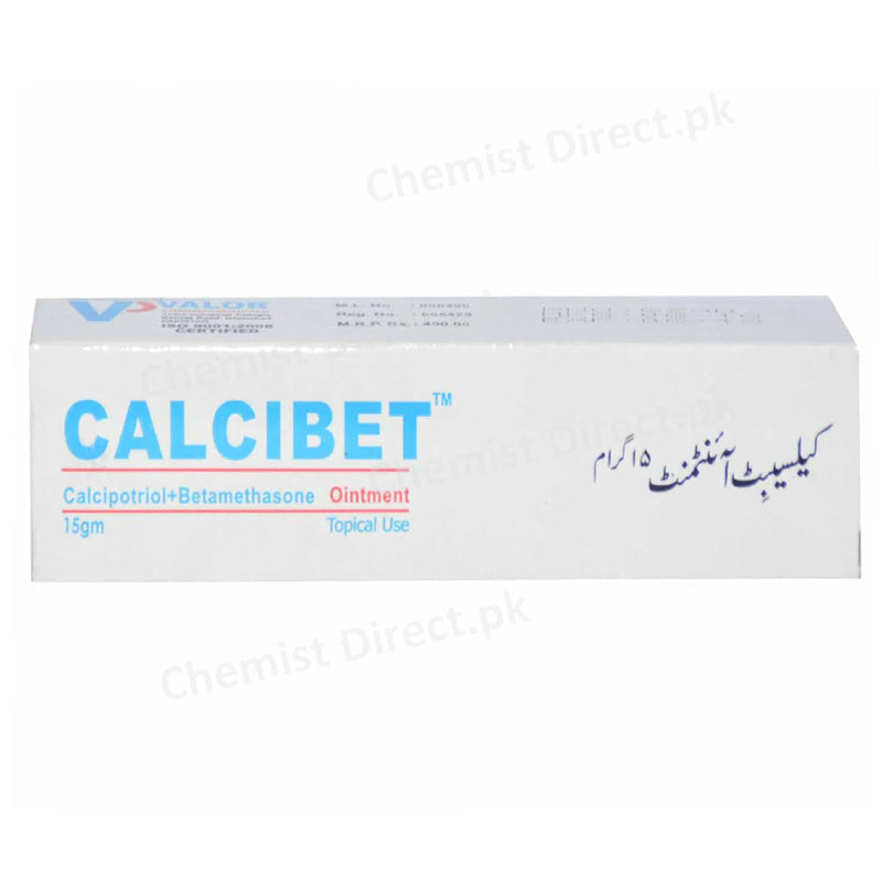 Calcibet Ointment 15g VALOR PHARMACEUTICALS Anti Psoriasis Betamethasone 0.05 Calcipotriol