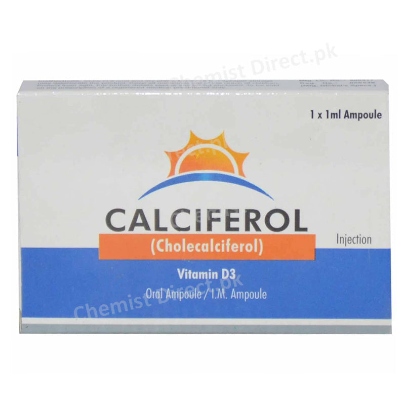 Calciferol 1ml injection GLOBAL PHARMA VITAMIN DANALOGUE Cholecalciferol