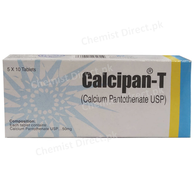 Calcipan-T Tablet ICON PHARMA VITAMINB5 Calcium Pantothenate