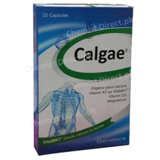 Calgae Cap Capsule Genetics Pharmaceuticals Calcium Supplement Calcium 750mg Magnesium 65mg Vitamin D31000IU jpg