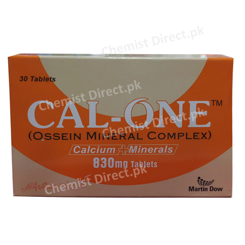 Cal One 830mg Tab Tablet MARTINDOWPHARMACEUTICALLIMITED Calcium Supplement jpg