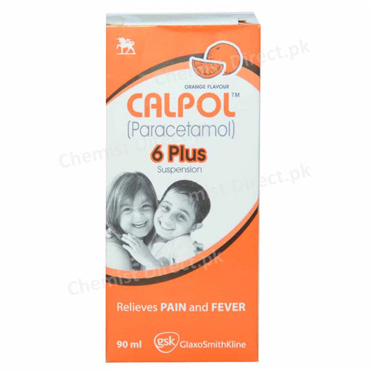 Calpol 6 Plus Syp 90ml Syrup Glaxosmithkline Pakistan Limited Suspention FEVERANDPAINRELIEF Paracetamol jpg