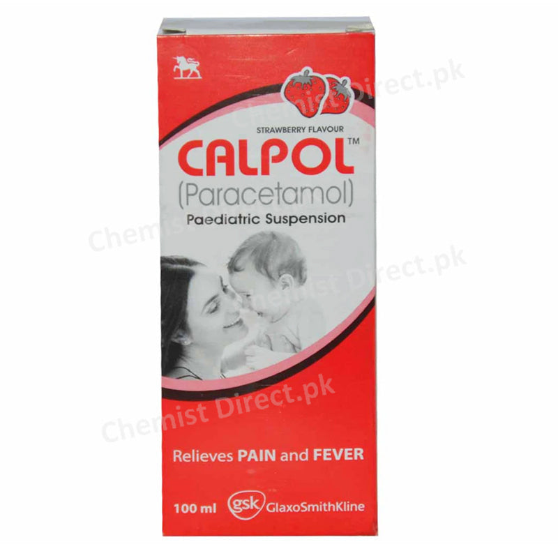 Calpol 100ml Syp Syrup Glaxo Smith Kline Feverand Pain Relief Paracetamol jpg