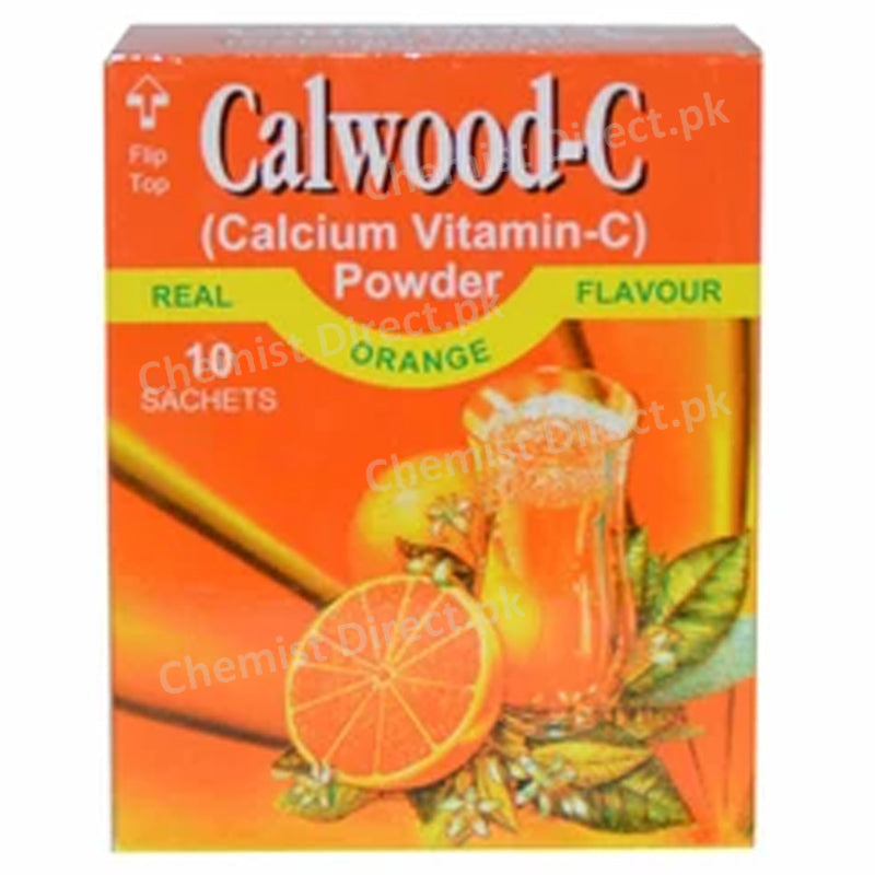 Calwood C Powder Sachet Woodward Pakistan Pvt Ltd Calcium Supplement Calcium Gluconate 578mg Calcium Locate 422mg Calcium Carbonate 327mg Vitamin C500mg jpg