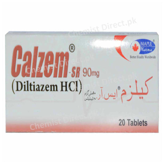 Calzem SR 90mg Tab Tablet Maple Pharmaceutical Pvt Ltd Anti Hypertensive Diltiazem jpg