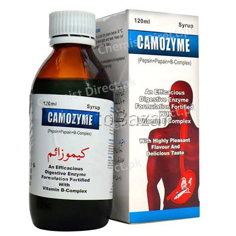 Camozyme Syrup 120ml Syr A Mendoza Multivitamins Each 5mlcontains Pepsin 75mg Papain 25mg Vitamin B 15mg_VitaminB22mg Vitamin B 62mg Nicotinamide 2mg jpg