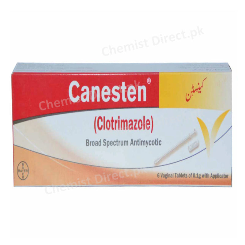 Canesten Vaginal Tablet 100mg Bayer Health Care Anti-Fungal Clotrimazole
