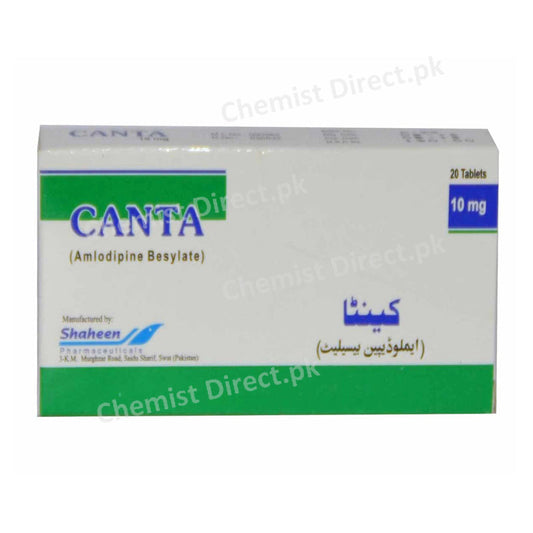 Canta 10mg Tablet Shaheen Pharma Amlodipine