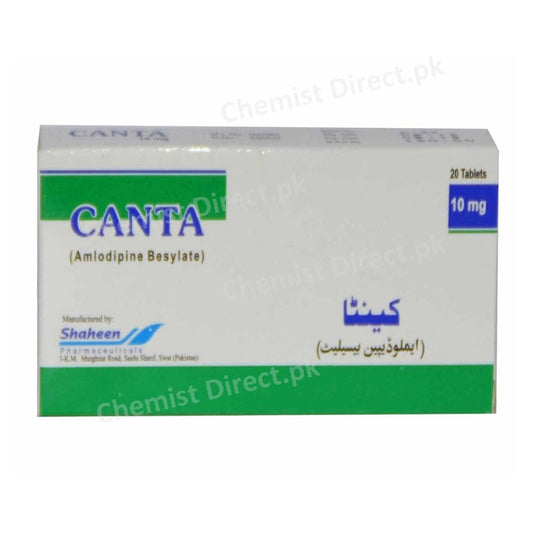 Canta 10mg Tablet Shaheen Pharma Amlodipine