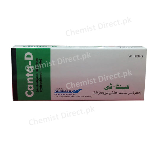 Canta-D Tablet Shaheen Pharma Amlodipine besylate hydrochlorothiazide 