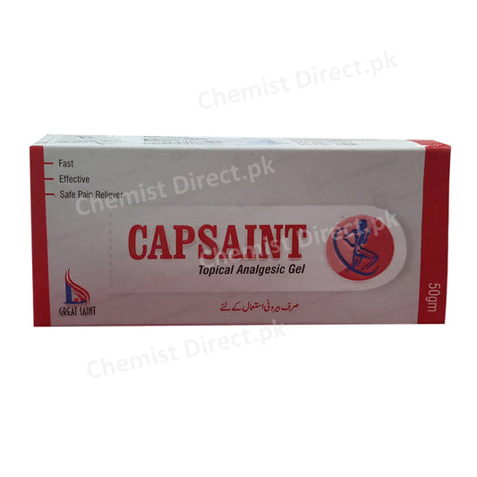 Capsaint Gel 50gm Topical Analgesic Great Saint