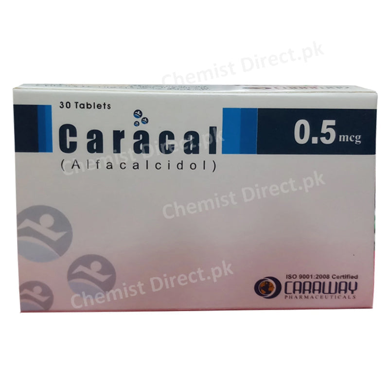 Caracal 0.5mcg Tab Tablet Caraway Pharmaceuticals VITAMINDANALOGUE Alfacalcido jpg