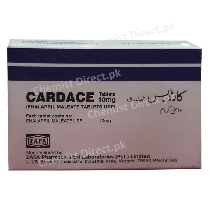 Cardace 10mg Tab Tablet Zafa Pharma Anti Hypertensive Enalapril Maleat jpg