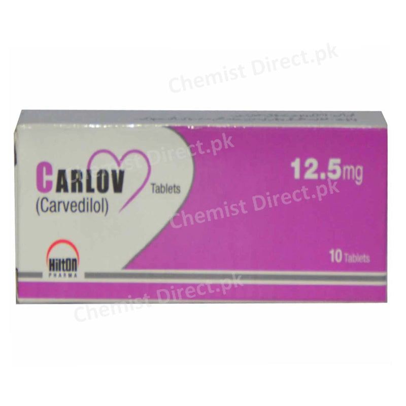 Carlov 12.5mg Tab Tablet Hilton Pharma Pvt Ltd. Beta Blocker Carvedilol jpg