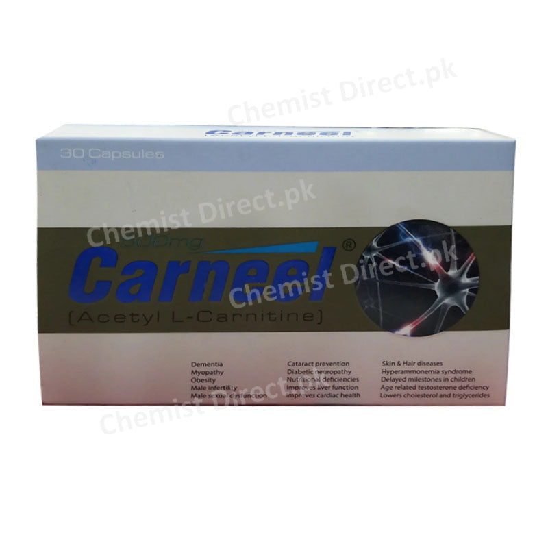 Carneel Capsule 500mg High Q Pharmaceuticals Vitamin Supplement L Acetyl Carnitine