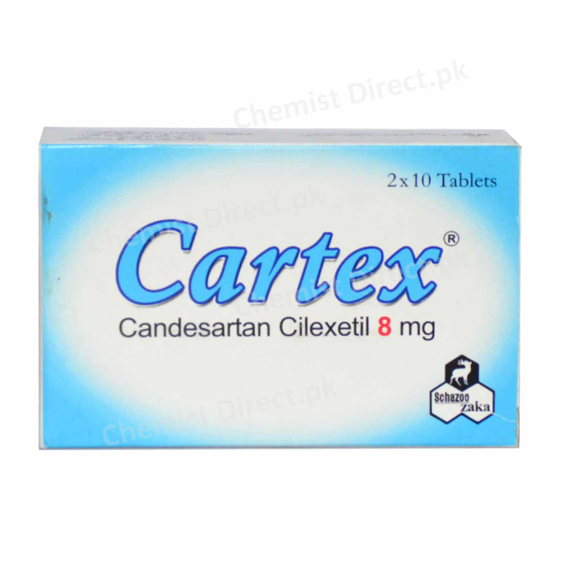 Cartex 8mg Tablet schazoo zaka Anti-Hypertensive Candesartan Cilexetil