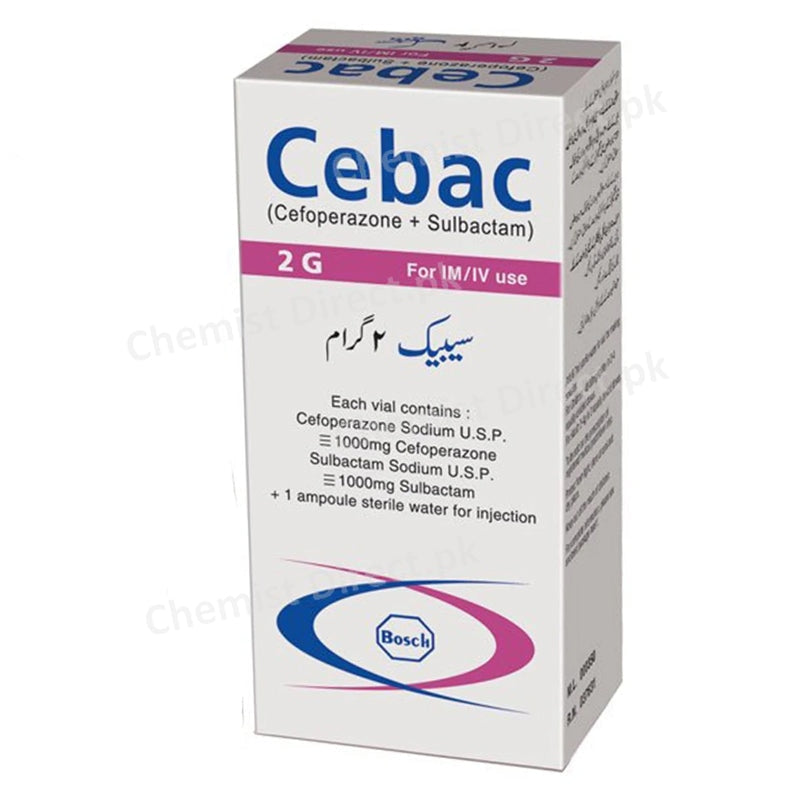 Cebac 2G Injection Inj BOSCHPHARMACEUTICALS_PVT_LTD-CEPHALOSPORINANTIBIOTIC Cefoperazone 1g Sulbactam 1g jpg