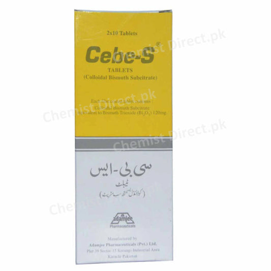     Cebe STab Tablet Adamjee Pharma Services Anti Ulcerant Bismuth Subcitrate jpg