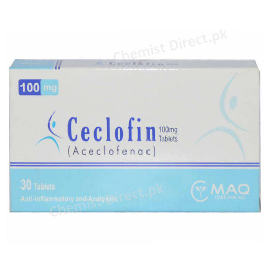 Ceclofin 100mg Tab Tablet Genome Pharmaceuticals Aceclofenac jpg