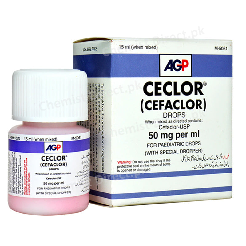 Ceclor 50m Drop AGP Pvt Ltd. Cephalosporin Antibiotic Cefaclor Monohydrate jpg