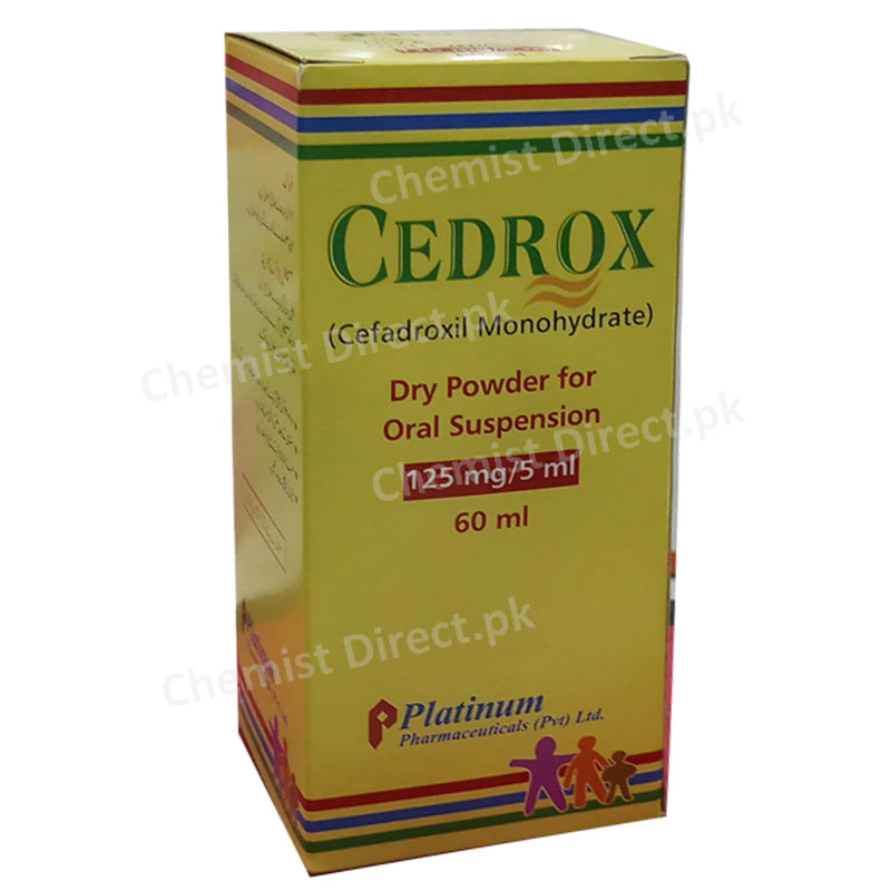 Cedrox 125mg Syp 60ml Syrup Suspention Platinum Pharmaceuticals Pvt Ltd CEPHALOSPORIN ANTIBIOTIC Cefadroxi jpg