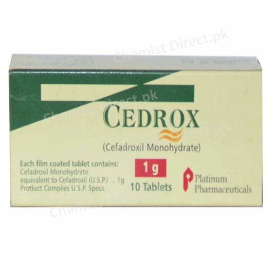 Cedrox1gmTab Tablet Platinum Pharmaceuticals Pvt Ltd CEPHALOSPORIN ANTIBIOTIC Cefadroxil jpg