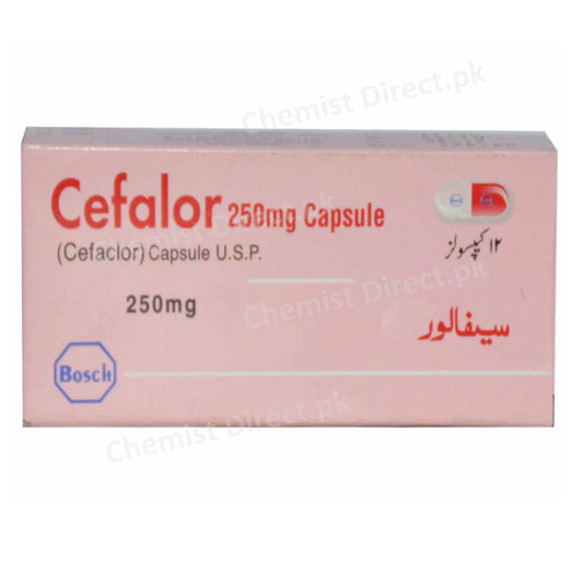 Cefalor 250mg Cap Capsule BOSCHPHARMACEUTICALS_PVT_LTD CEPHALOSPORIN ANTIBIOTIC Cefaclor jpg