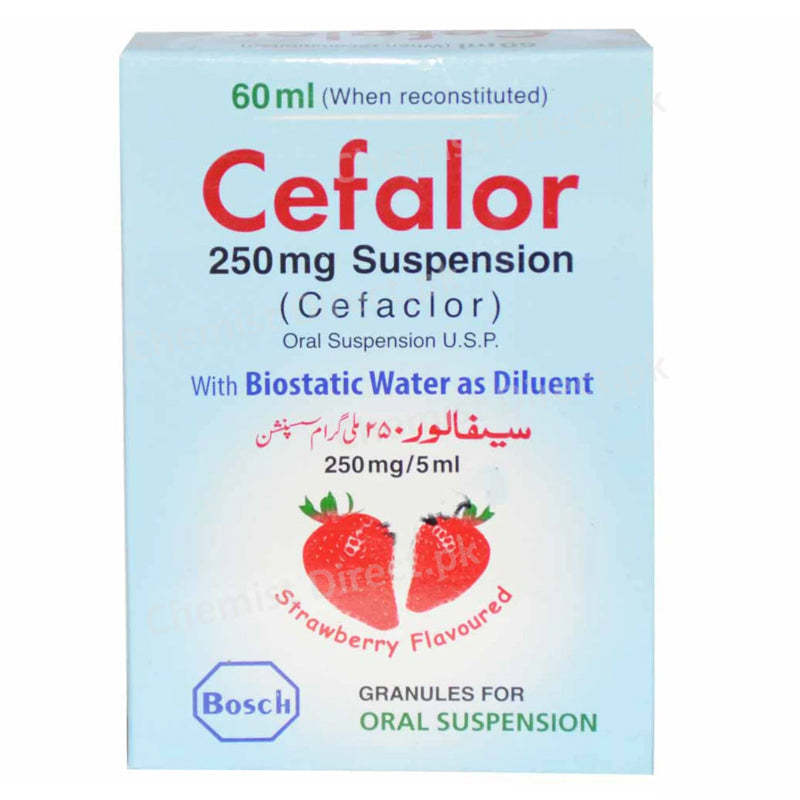 Cefalor 250mg sup 60ml Suspention BOSCHPHARMACEUTICALS PVT LTD CEPHALOSPORIN ANTIBIOTIC Cefaclor jpg