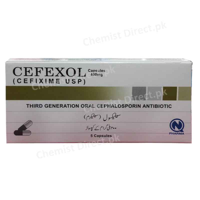 Cefexol 400mg Capsule Nabiqasim Industries Cephalosporin Antibiotic Cefixime