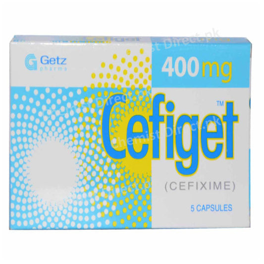 Cefiget 400mg Cap Capsule GETZPHARMA PAKISTAN PVT LTD CEPHALOSPORIN ANTIBIOTIC Cefixime jpg