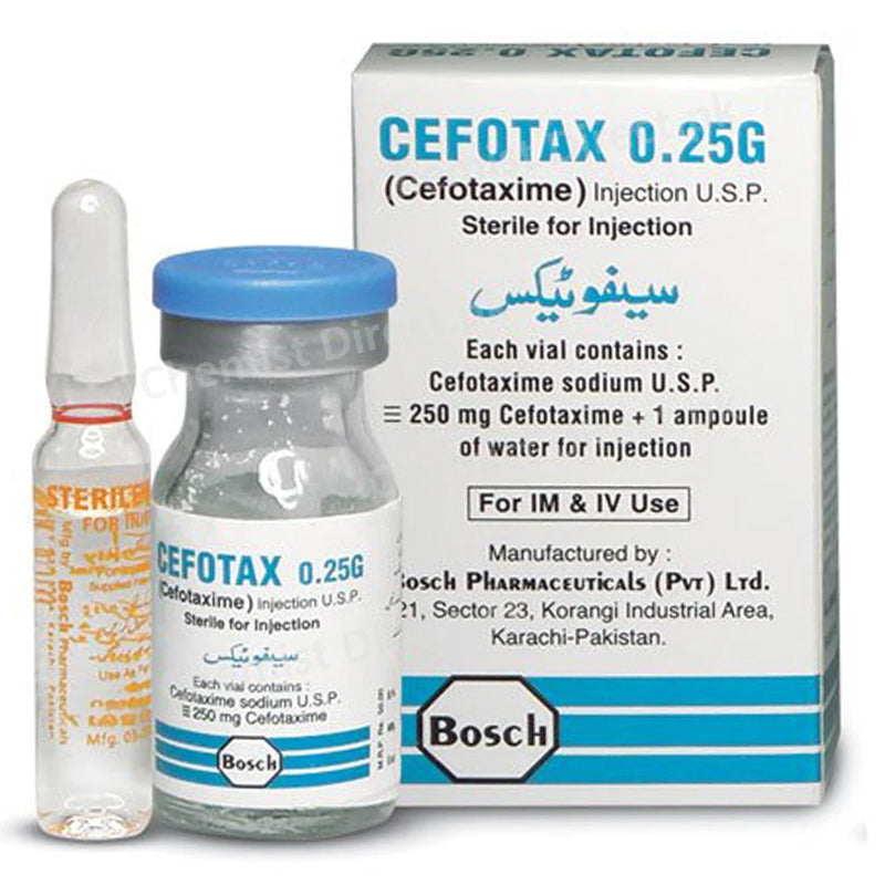 Cefotax 250mg inj Injection BOSCHPHARMACEUTICALS_PVT_LTD CEPHALOSPORINANTIBIOTIC Cefotaxime jpg