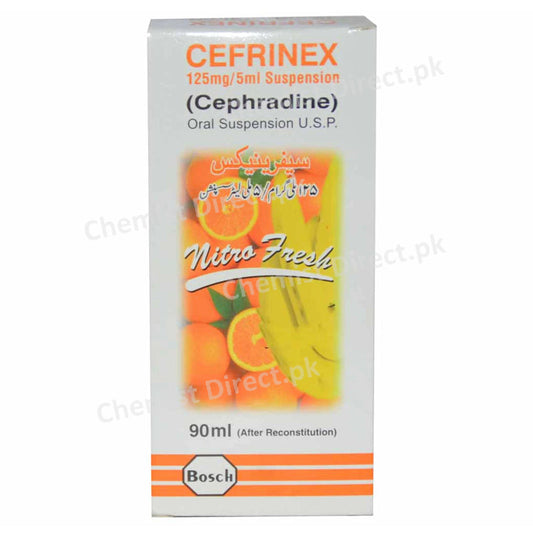 Cefrinex Susp 125mg 5ml 60ml BOSCH PHARMACEUTICALS_PVT_LTD CEPHALOSPORIN ANTI BIOTIC Cephradine jpg