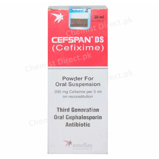 Cefspan DS Syp 30ml BARRETTHODGSON PAKISTAN AVT LTD Cephalosporin Antibiotic Cefixime jpg