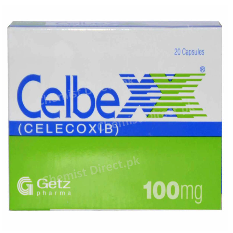 Celbex 100mg cap capsule GETZPHARMA PAKISTAN PVT LTD NSAID Celecoxib jpg