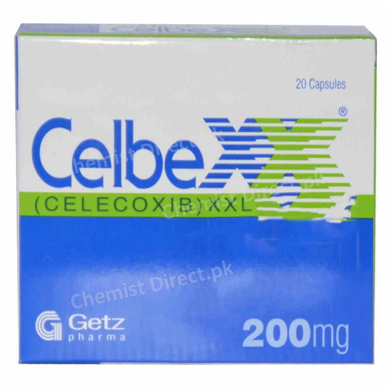     Celbex 200mg Cap Capsule GETZPHARMA PAKISTAN PVT LTD NSAID Celecoxib jpg