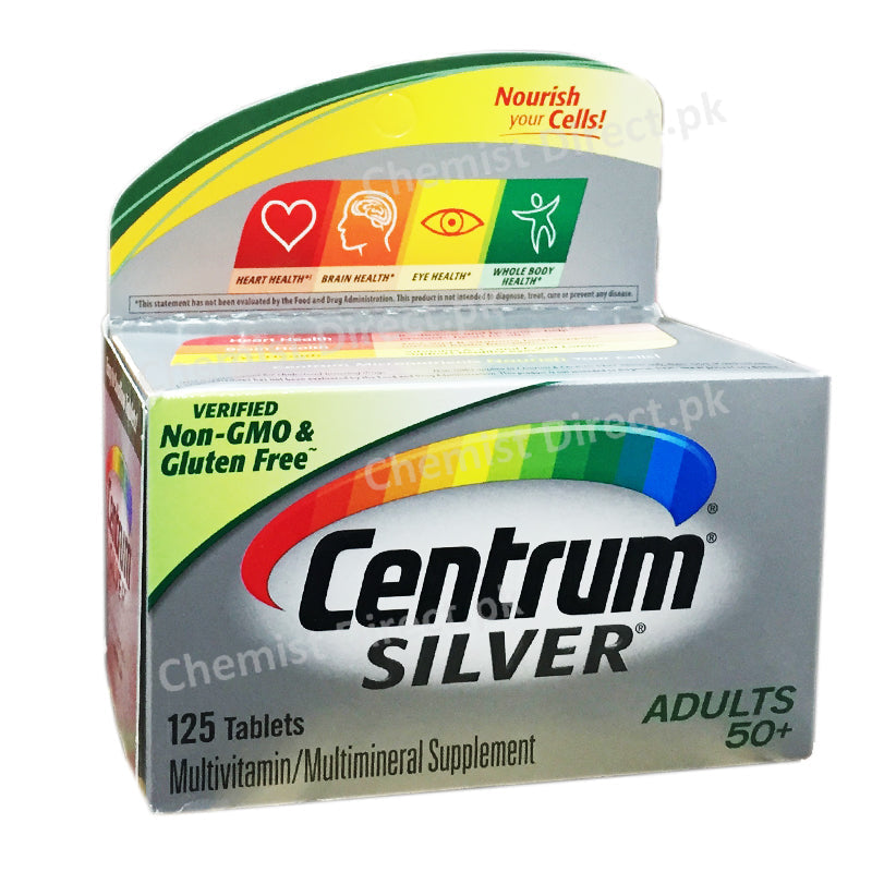 Centrum Sample Pack Centrum Silver 125 Tablet Large Pack – ChemistDirect.pk