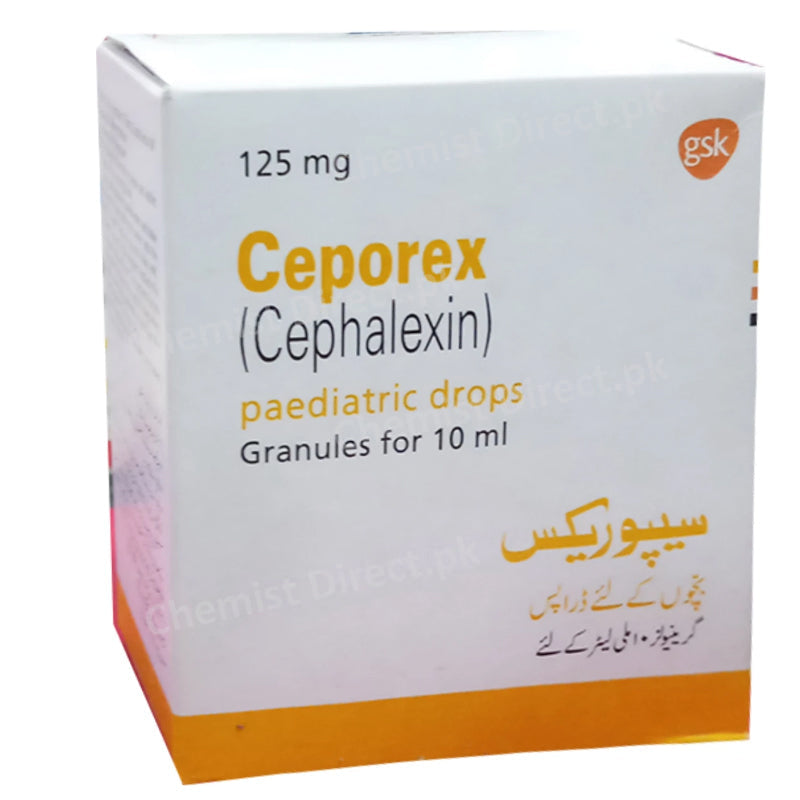 Ceporex Paeds Drops 100mg ml 10ml Glaxosmithkline Pakistan Limited Cephalosporin Antibiotic Cephalexin jpg