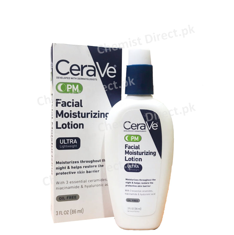 CeraVe PM Facial Moisturizer Lotion 89ml Skin Care