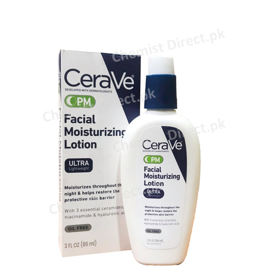 CeraVe PM Facial Moisturizer Lotion 89ml Skin Care