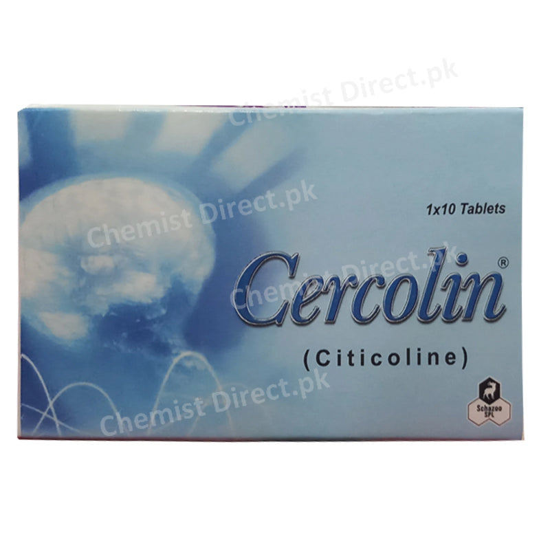 Cercolin 500mg Tab Tablet Schazoo Pharmaceuticals Pvt Ltd Psychostimulant Citicoli jpg