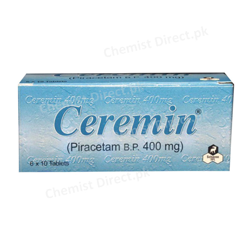 Ceremin Tablet 400mg Schazoo Pharmaceuticals Nootropics Piracetam