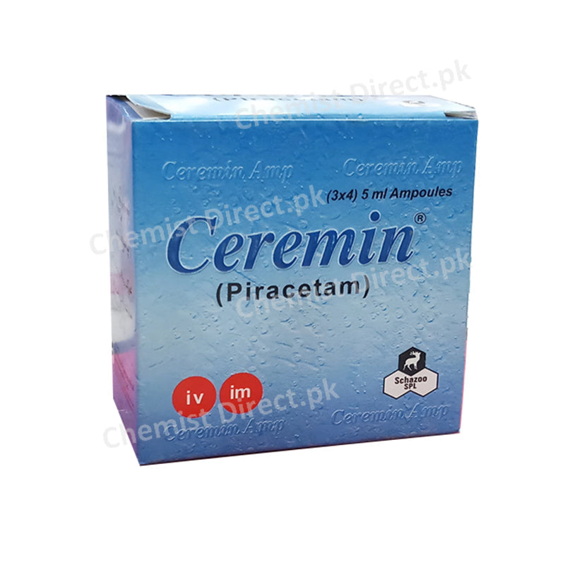 Ceremin Injection 1gram Schazoo Pharmaceuticals Nootropics Piracetam