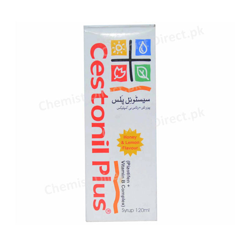 Cestonil Plus Syrup 60ml Anti-Migraine, Appetite Stimulant Pizotifen+Vitamin B Complex