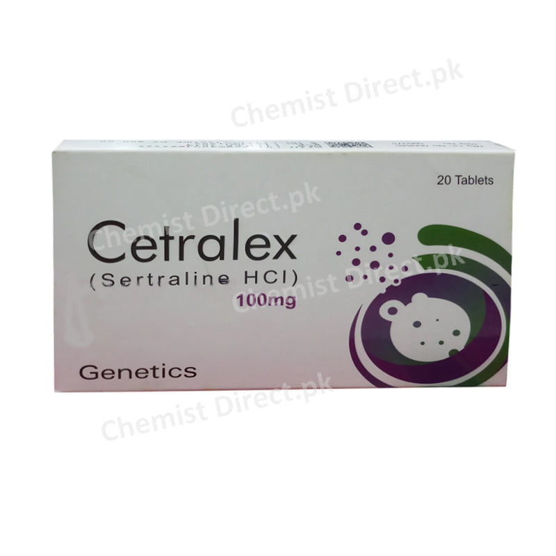 Cetralex Tablet 100mg Genetics Pharmaceuticals Anti-Depressant Sertraline HCl