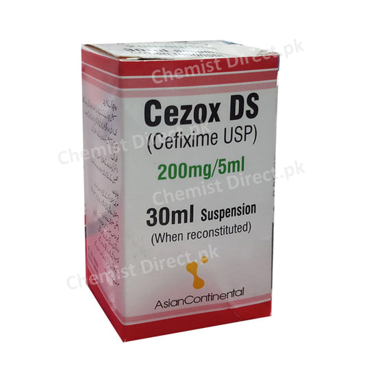 Cezox Ds 200mg/5ml 30ml suspension Asian Continental Pharma Cefixime 