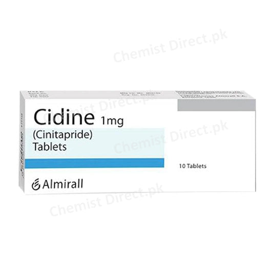 Cidine Tablet 1mg highnoon laboratories Gastroprokinetic Cinitapride As Acid Tartrate