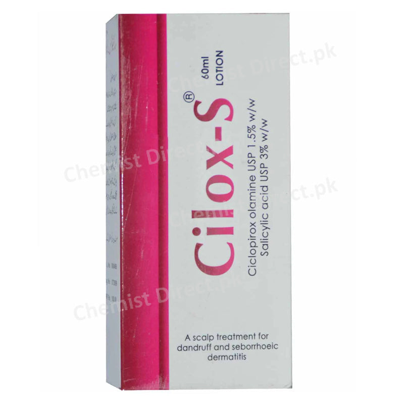 Cilox S Lotion 60ml Valor Pharmaceuticals Anti Fungal Ciclopirox Olamine 1.5 Salicylic Acid 3