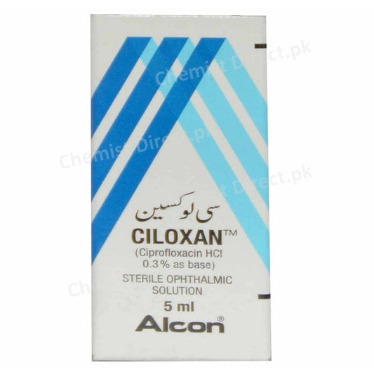 Ciloxan Eye Drop 5ml Alcon Pharma Anti Infective Ciprofloxacin