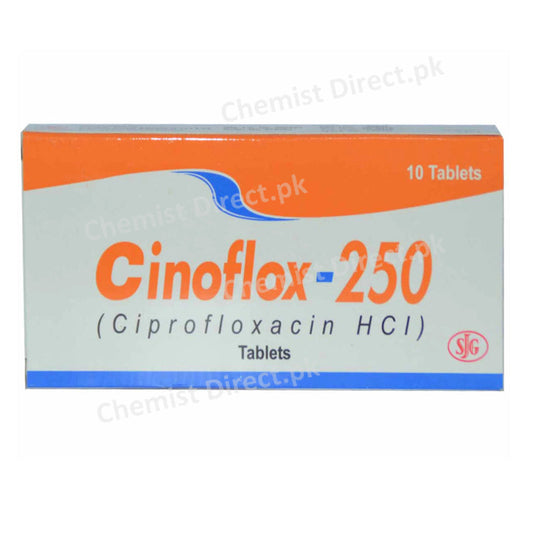 Cinoflox 250mg Tab Tablet SJ GFazal Elahi Quinolones Anti Bacterial Ciprofloxacin